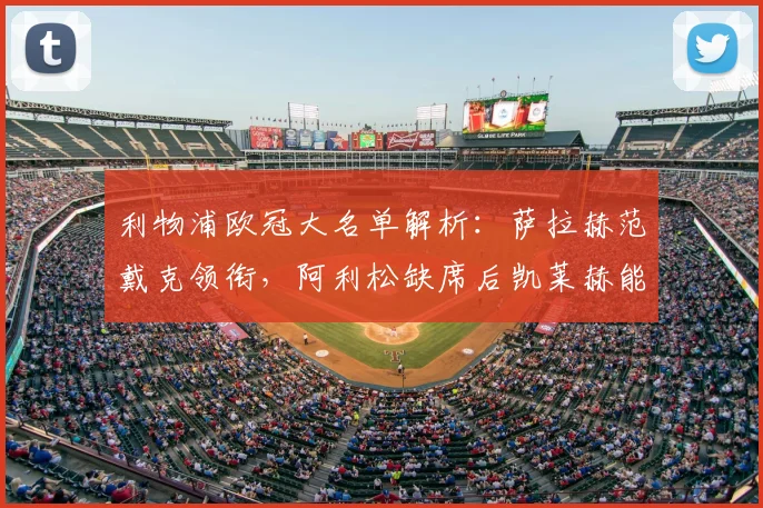 利物浦欧冠大名单解析：萨拉赫范戴克领衔，阿利松缺席后凯莱赫能否担纲首发？